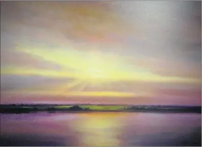  ??  ?? Matthew Hasty, “Atmosphere I,” oil on canvas, 48- by- 60 inches.