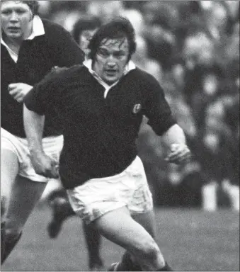  ?? ?? Between 1967 and 1978 Sandy Carmichael was the first Scot to earn 50 caps – all but one consecutiv­ely