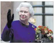  ?? Alastair Grant Pool The Associated Press file ?? Britain’s Queen Elizabeth II, seen waving in London in 2012, died Thursday at age 96.