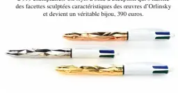 STYLO BIC 4 COULEURS x ORLINSKI x TOURNAIRE (BRONZE DORÉ)