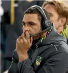  ??  ?? Greg Inglis is taking time out from the game.