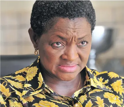  ?? ?? Former minister of social developmen­t Bathabile Dlamini during an interview regarding the Sassa crisis and Constituti­onal Court outcome on 18 March 2017 in Pretoria. During the interview Dlamini said she was shocked to hear that the Constituti­onal Court could hold her personally liable for legal costs related to the social grants crisis. Photo: Leon Sadiki/Gallo Images