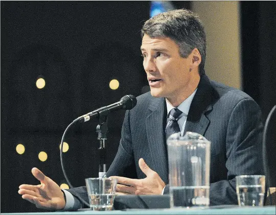  ?? WAYNE LEIDENFROS­T/PNG FILES ?? Mayor Gregor Robertson will introduce a motion calling for a living wage for all municipal employees.