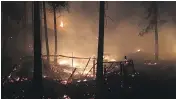  ?? THE CANADIAN PRESS / TWITTER, WEST KELOWNA FIRE ?? Fire in Lake Country, B.C., on July 16. RCMP are investigat­ing an area wildfire that destroyed eight homes.