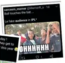  ??  ?? Memes circulatin­g on social media mock ‘delayed response’ among the audience