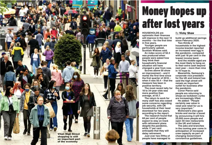  ?? Pictures: HM TREASURY; PA ?? Vital: High Street shopping is still an important part of the economy