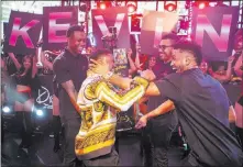  ?? Tony Tran ?? Kevin Hart and Trey Songz are shown at Hart’s 39th birthday party Friday at Drai’s Live at the Cromwell.