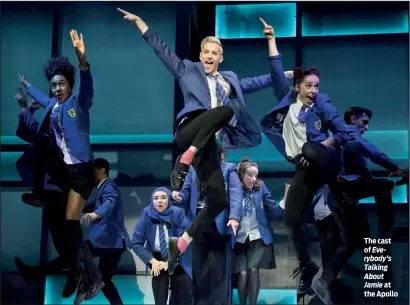  ?? PHOTO: ALASTAIR MUIR ?? The cast of Everybody’s Talking About Jamie at the Apollo