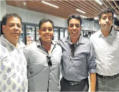  ?? Photo: Charles Chambers ?? From left: Jayanti Meghji (owner, Jay Meghji (his grandson), Romit Meghji (director) and Shyam Meghji (sales director) during the opening of new Fresh Choice Supermarke­t in Lautoka on March 27, 2021.