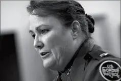  ?? ASSOCIATED PRESS ?? U.S. BORDER PATROL CHIEF CARLA PROVOST TESTIFIES before a House Appropriat­ions subcommitt­ee hearing on Capitol Hill in Washington on Wednesday.