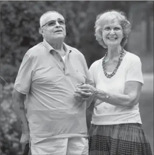  ?? BARRY GRAY, THE HAMILTON SPECTATOR ?? June Caskey and her new husband Carlos Markyna are a modern day love story. Reunited after 60 years, they were married last August. At left, are pictures of the pair together when they first met.