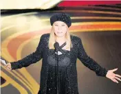  ?? KEVIN WINTER TNS ?? Barbra Streisand speaks during the 91st Academy Awards.