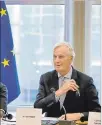  ??  ?? Europa. El negociador del brexit, Michel Barnier, tras la reunión de ayer.