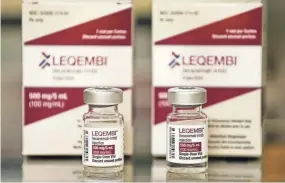  ?? MICHAEL CLEVENGER/LOUISVILLE COURIER JOURNAL FILE ?? Seven doctors treating patients for Alzheimer’s told Reuters their reluctance to prescribe Leqembi to patients is attributed to concerns about the drug’s efficacy, cost and risks.