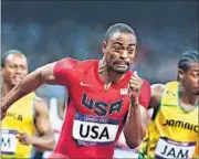  ?? GETTY IMAGES ?? US sprinter Tyson Gay, originally banned for two years last year, returned to action last month after his suspension was controvers­ially slashed by half by his country’s anti-doping body.