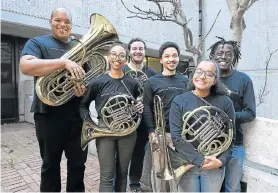  ??  ?? GET BLOWN AWAY: The NMU brass and horn ensembles’ concert is on Saturday