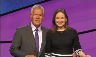  ?? SUBMITTED PHOTO ?? Cathy Subick of Spring City made her debut as a contestant on “Jeopardy!” last night.