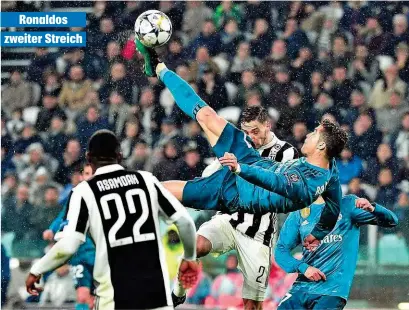  ??  ?? Ronaldos zweiter Streich
