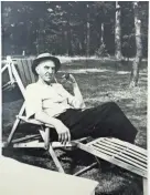  ?? STEININGER FAMILY ?? Dan Hoan at Carpenter Lake, his summer home near Eagle River.