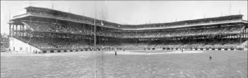  ?? Library of Congress ?? A panoramic view of Forbes Field, which opened in Oakland in 1909 as the home of the Pittsburgh Pirates.