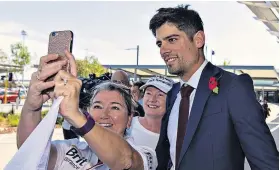  ??  ?? Focused: Joe Root and Alastair Cook (above) are centre of attention in Perth