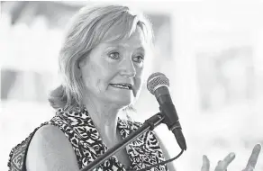  ?? ROGELIO V. SOLIS/AP ?? Republican Sen. Cindy Hyde-Smith is running in Tuesday’s runoff in Mississipp­i against Democratic candidate Mike Espy.