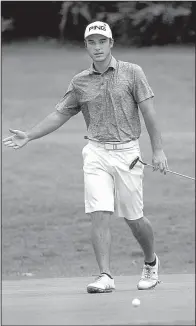  ?? Arkansas Democrat-Gazette/BENJAMIN KRAIN ?? lost the Fourth of July Classic by one stroke to Chris Jenkins at War Memorial Golf Course in Little Rock. Spurlock shot a 186 for the three-day tournament, while Jenkins shot a 185.