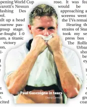  ?? David Cannon ?? &gt; Paul Gascoigne in tears