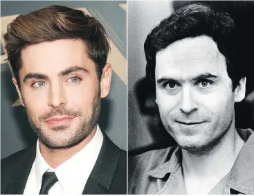  ??  ?? Actor Zac Efron is portraying convicted serial killer Ted Bundy in the film Extremely Wicked, Shockingly Evil and Vile, presented at the 2019 Sundance Film Festival.