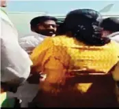  ?? PIC/MPOST ?? Screengrab from the video footage collected by the Delhi Police crime branch against Shiv Sena MP Ravindra Gaikwad