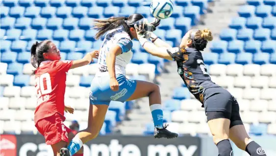  ?? CORTESÍA PUEBLA FEMENIL ?? Las poblanas lo intentaron, pero se quedaron cortas//fotos