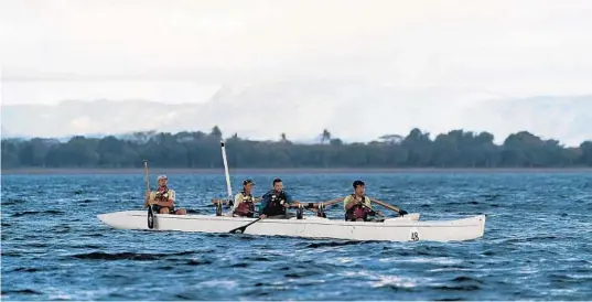  ?? AMAZON PHOTOS ?? An Orlando-based team competes on “World’s Toughest Race,” on Amazon Prime Video. From left, Greg Watson, Lena McKnight, Nathan Whitaker and team captain Hien Nguyen.