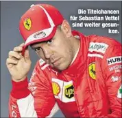  ??  ?? Die Titelchanc­en für Sebastian Vettel sind weiter gesunken.