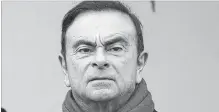  ?? ETIENNE LAURENT AGENCE FRANCE-PRESSE FILE PHOTO ?? Part of Carlos Ghosn’s defence is if Nissan really intended to pay him compensati­on after his retirement, it would have put aside reserves to prepare for that day, which the firm did Tuesday.