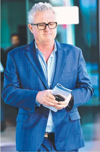  ??  ?? Former property developer Craig Gore has lost his high-profile legal representa­tion and has now begun the process of applying for legal aid.