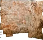  ?? Foto: Luc-Henri Fage, dpa ?? Ist es ein Rind? Die Zeichnung am linken unteren Rand stammt aus einer Höhle auf Borneo und ist mindestens 40000 Jahre alt.