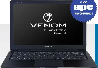  ??  ?? LAPTOP FROM $1,499; AS TESTED, $1,699 (CORE I5-7Y54, 8GB RAM, 240GB SSD) WWW.VENOMCOMPU­TERS.COM.AU