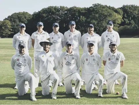  ??  ?? Bognor CC line up for their August Cup final against St Peters,which they lost by one wicket