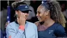  ??  ?? Serena Williams (right) consoled — and congratula­ted — Osaka after her 2018 US Open win