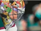  ?? LINDSEY WASSON/AP ?? Coyotes goaltender Karel Vejmelka looks down during the third period of the team’s game against the Kraken on Tuesday in Seattle.