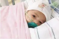  ?? LISTÍN DIARIO ?? Boston. La bebé Astrid Montero Gómez ya fue operada con éxito.