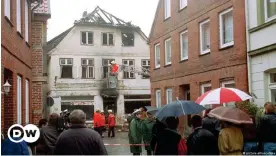  ?? ?? La casa incendiada de la familia Arslan en Mölln, Schleswig-Holstein.