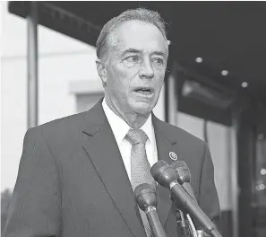  ??  ?? Rep. Chris Collins, R-N.Y., was arrested Wednesday. CHIP SOMODEVILL­A/GETTY IMAGES