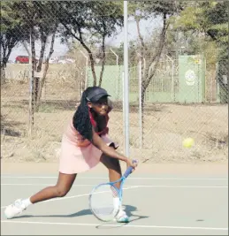  ?? Photo: File ?? Great stuff… Exciting tennis was on display at the weekend when the third senior tourney took place in Windhoek.