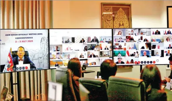  ?? FOREIGN MINISTRY ?? The decision was made during a two-day meeting with ASEM senior officials on Thursday and Friday via video conference.