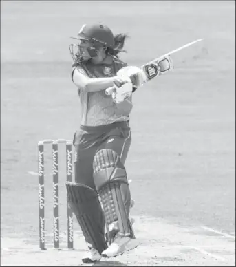  ??  ?? Sune Luus scored a half-century to lead South Africa women to victory in the first ODI against the West Indies.