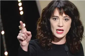  ?? GETTY IMAGES ?? Actress Asia Argento has been accused of sexually assaulting a then-underage child star in 2013.