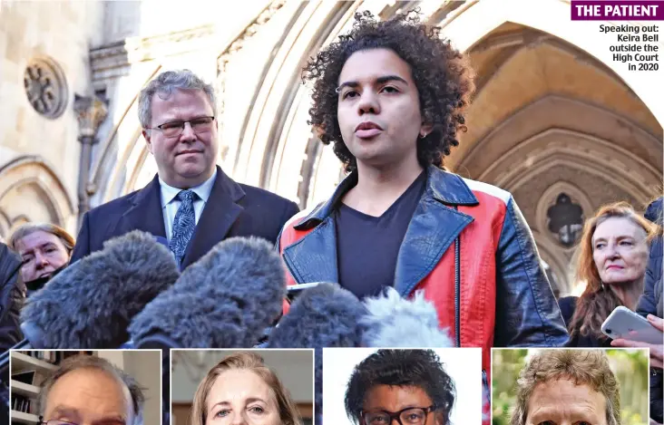  ?? ?? Speaking out: Keira Bell outside the High Court