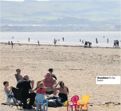  ??  ?? Sunshine On Ayr beach