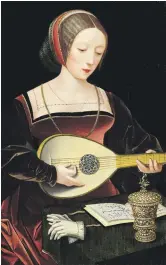  ??  ?? A Young Lady Playing a Lute: another stolen art work in the July 4 auction of Old Masters